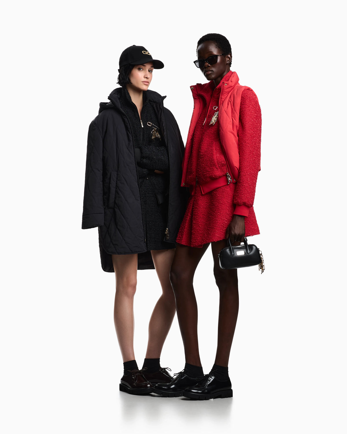 Lunar New Year quilted nylon taffeta parka