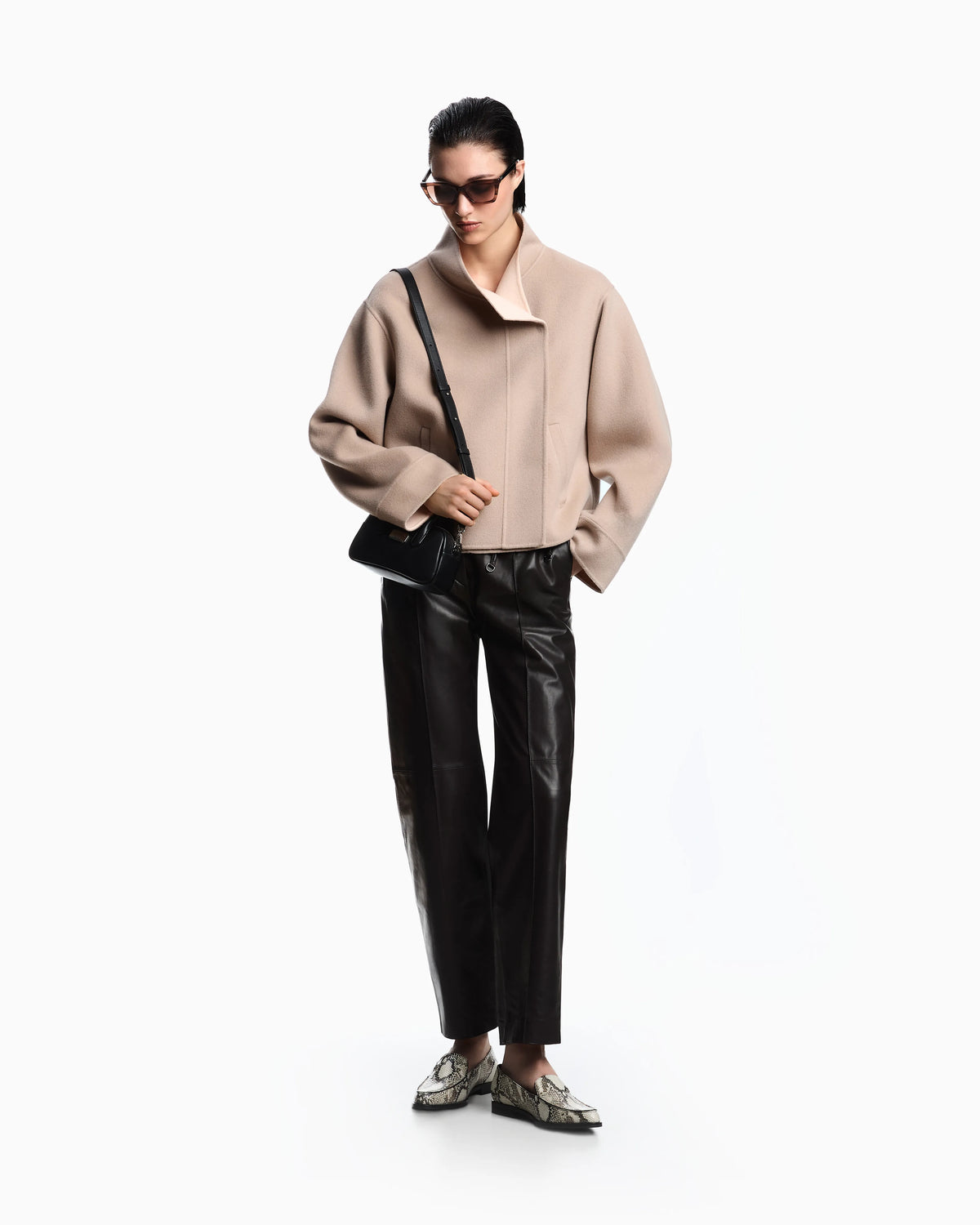glove-quality lambskin nappa leather trousers