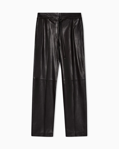 glove-quality lambskin nappa leather trousers