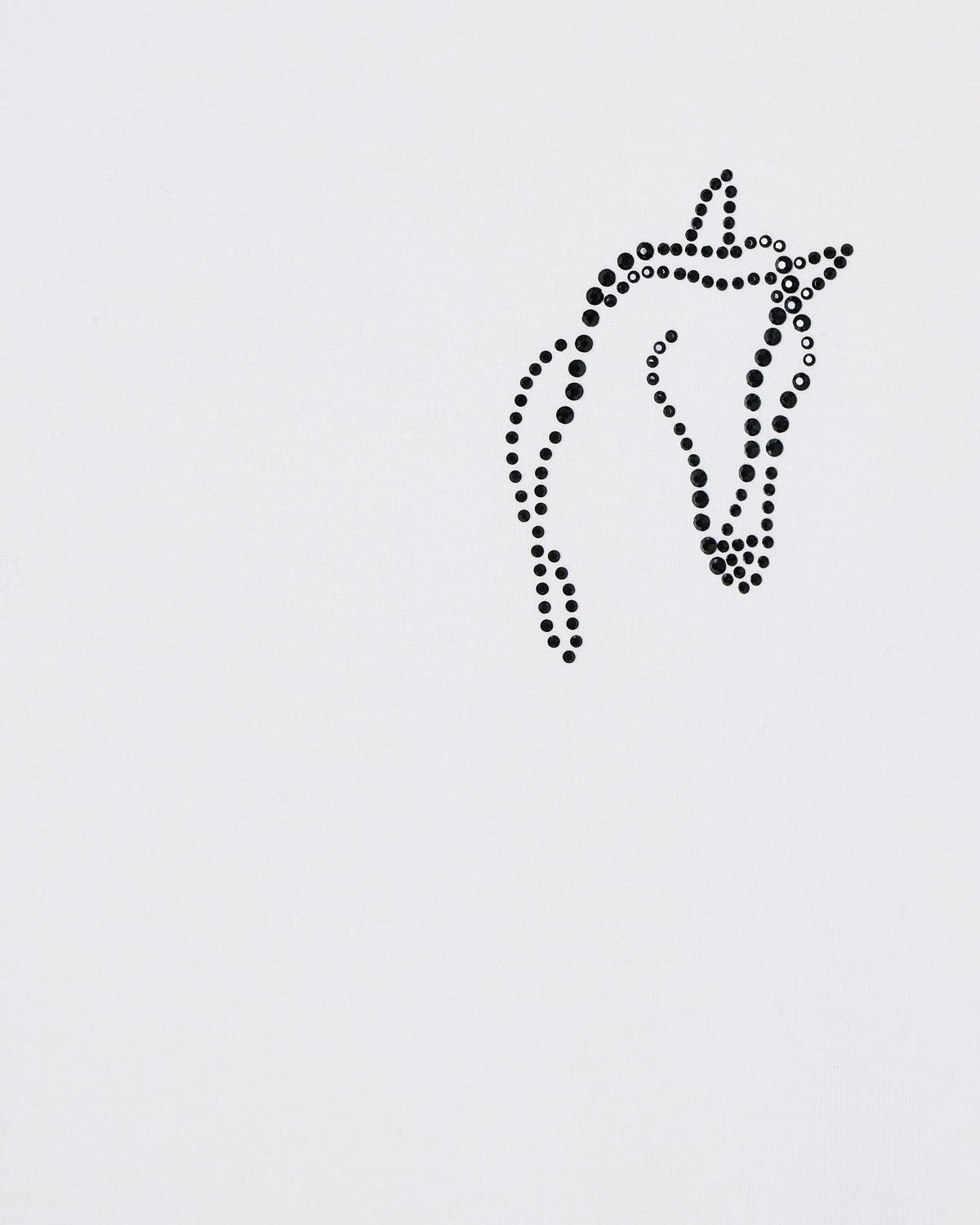 Lunar New Year slim-fit jersey T-shirt with rhinestone outline