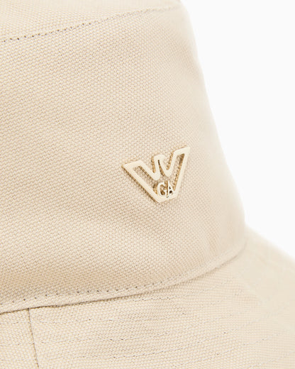 Canvas cloche hat