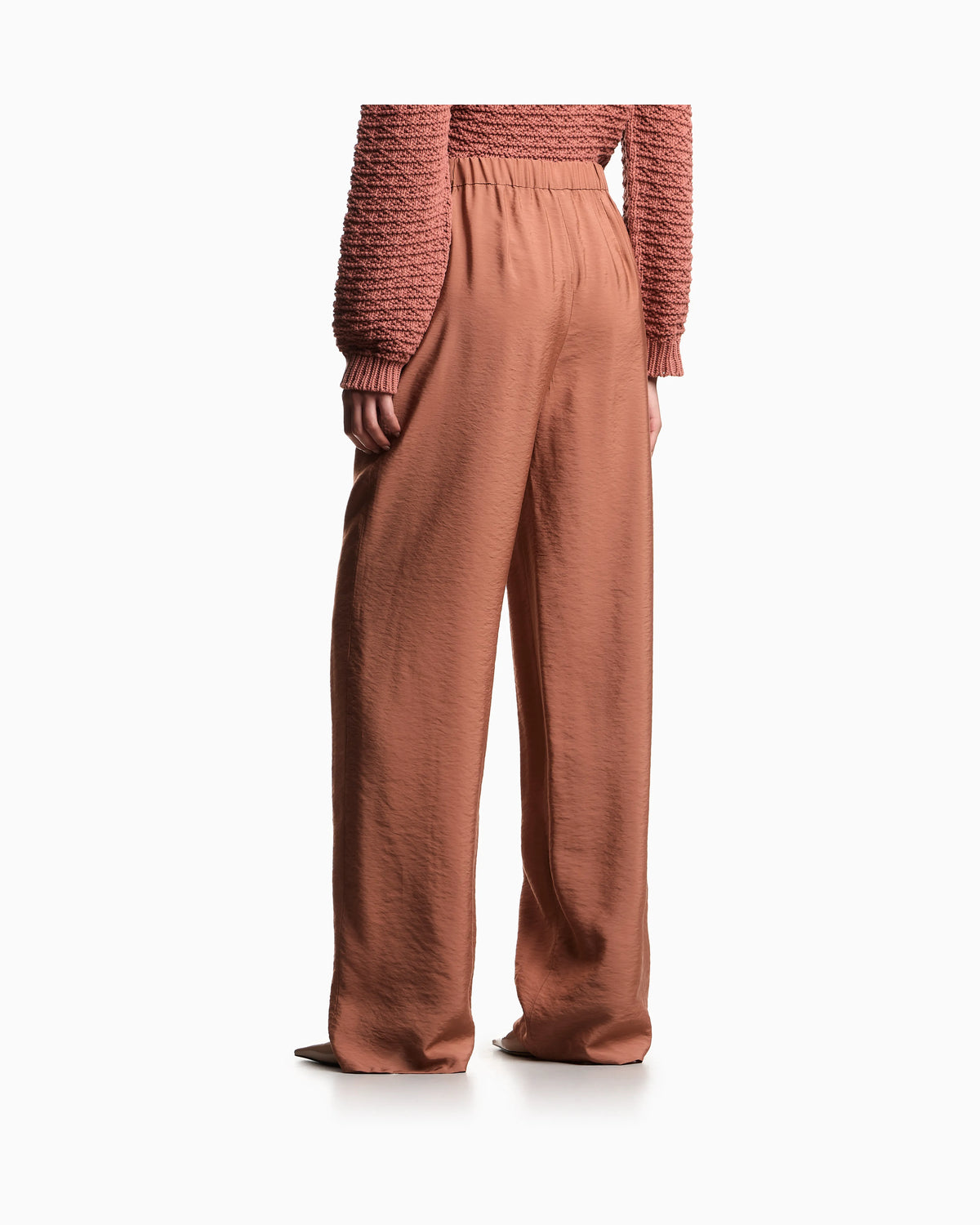 Icon modal muslin elasticated-waist trousers