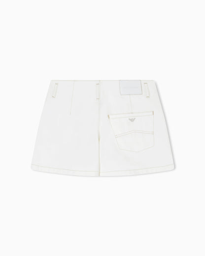 Regular-fit shorts in garment-dyed drill