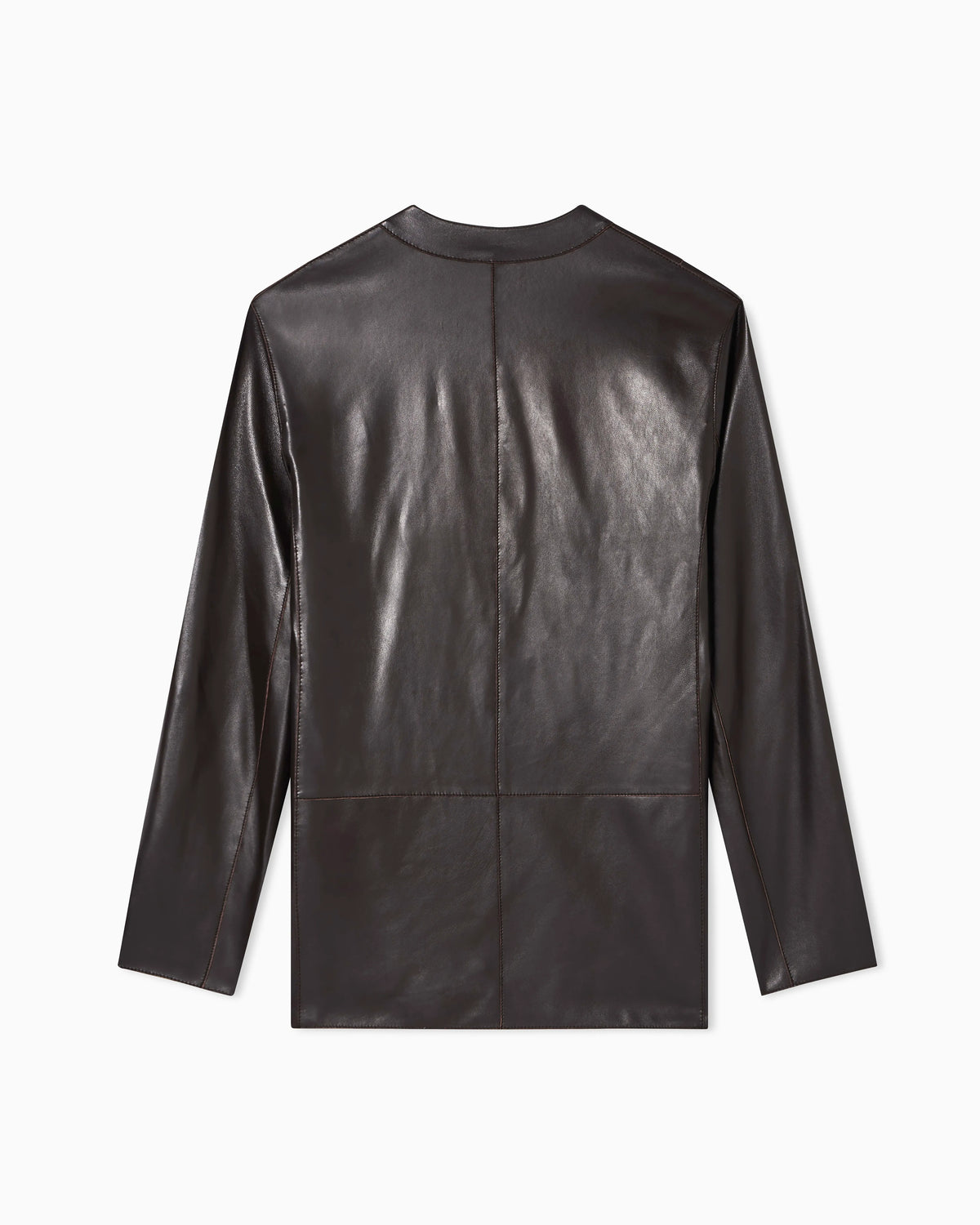 raw-cut glove-quality lambskin nappa leather blazer