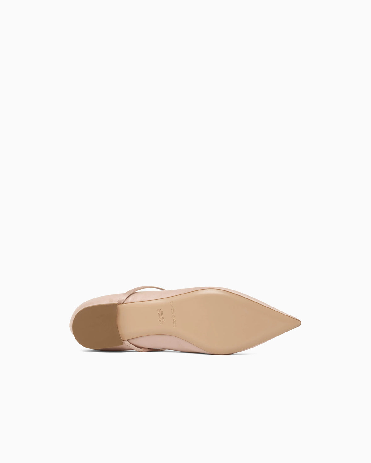Satin T-bar ballerinas