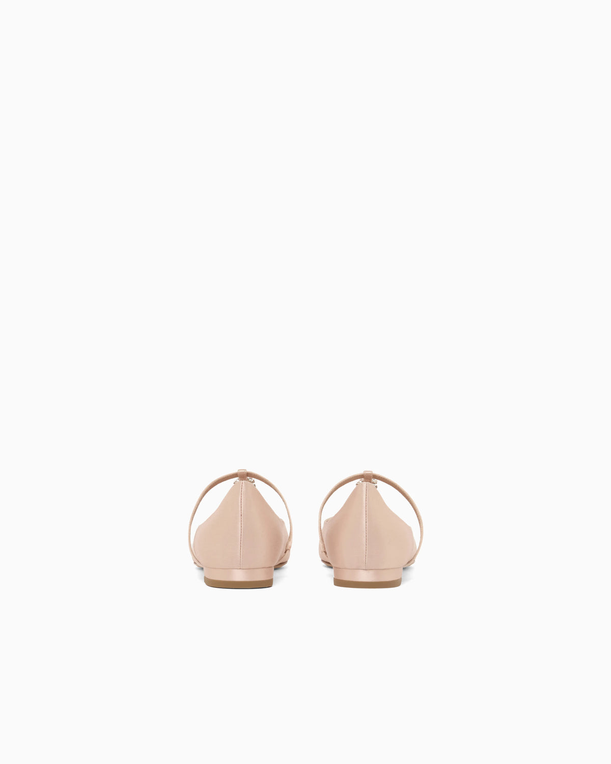 Satin T-bar ballerinas