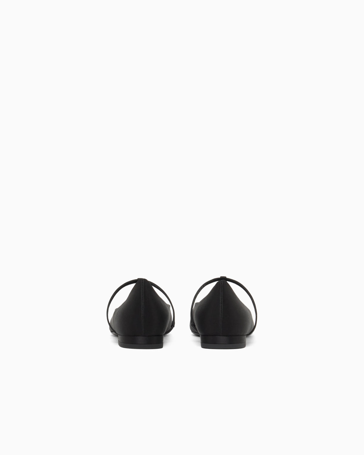 Satin T-bar ballerinas