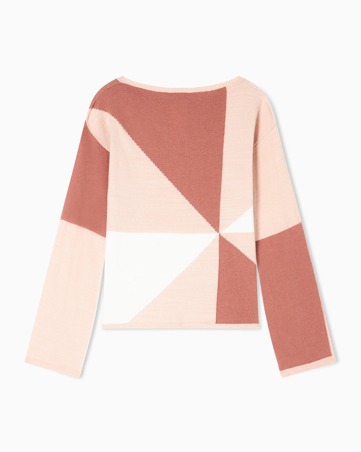 Icon jumper with check intarsia motif