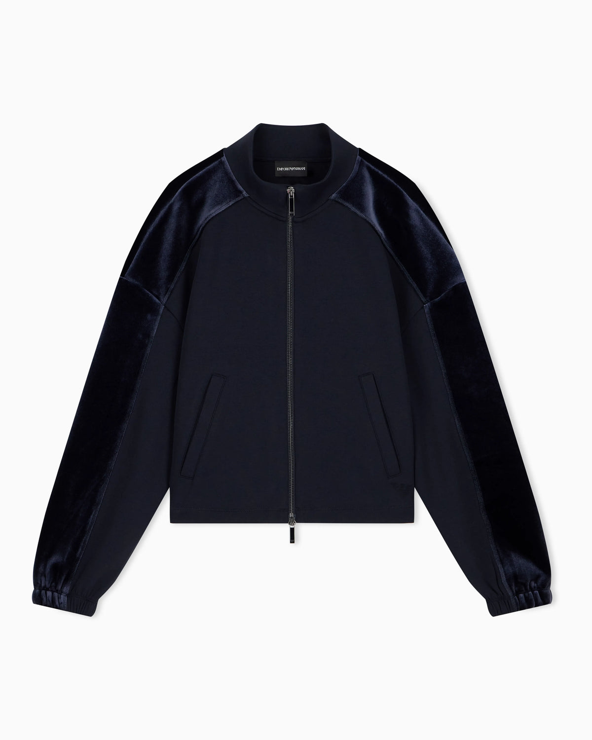 Double jersey blouson with chenille tape Travel Essential