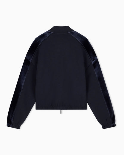 Double jersey blouson with chenille tape Travel Essential