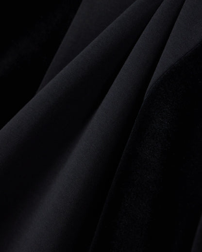 Double jersey dress with chenille tape Travel Essential