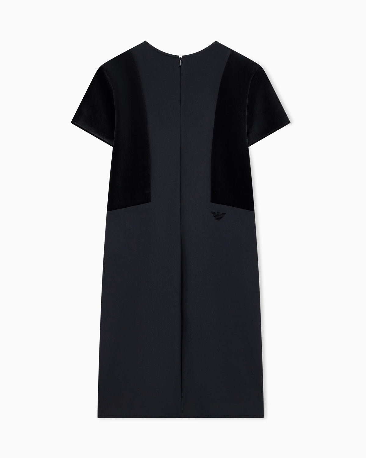 Double jersey dress with chenille tape Travel Essential