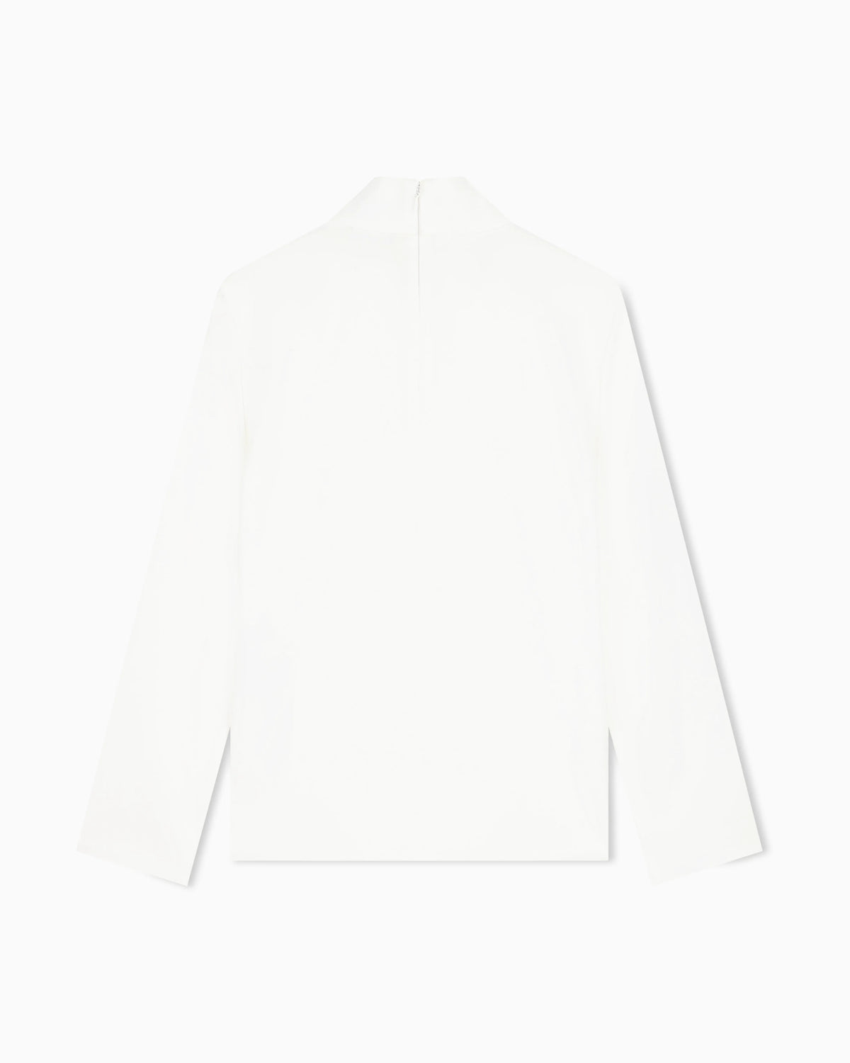 Unlined shirt in techno twill with back zipper and hook