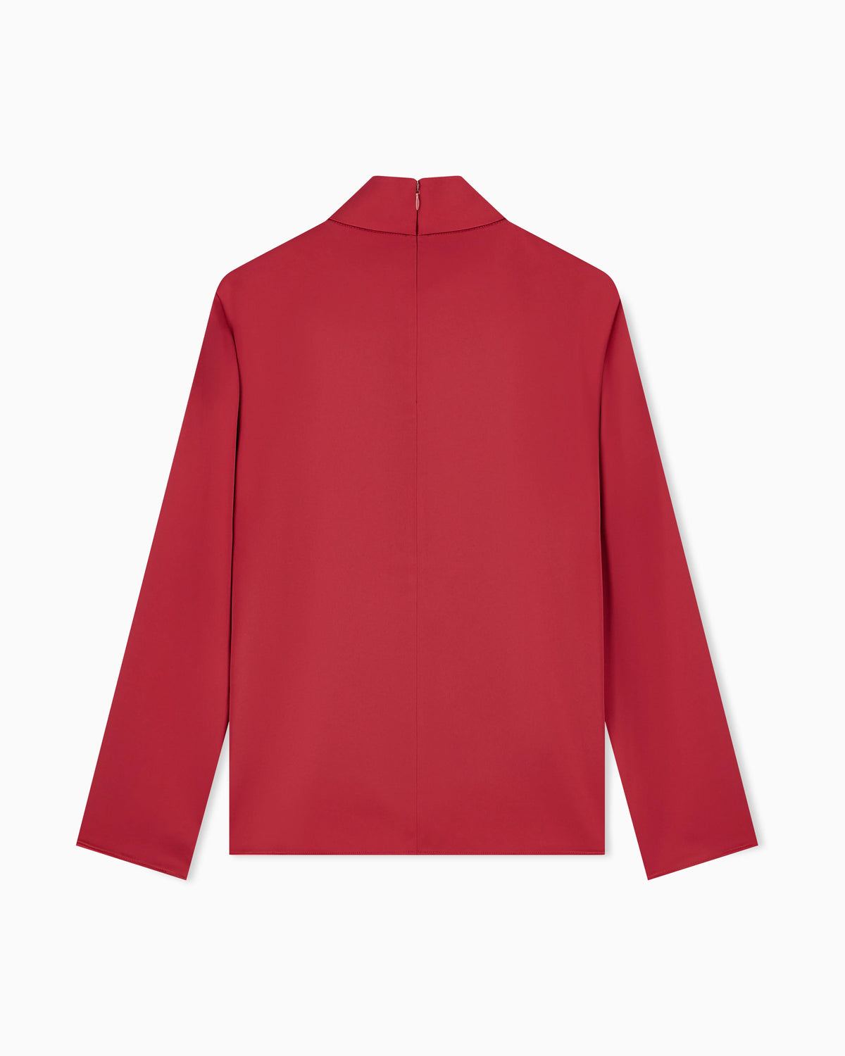 Unlined shirt in techno twill with back zipper and hook