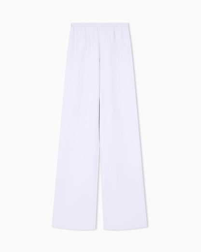 Techno cady wide-leg trousers with an elasticated waistband