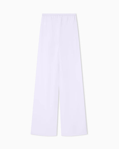 Techno cady wide-leg trousers with an elasticated waistband