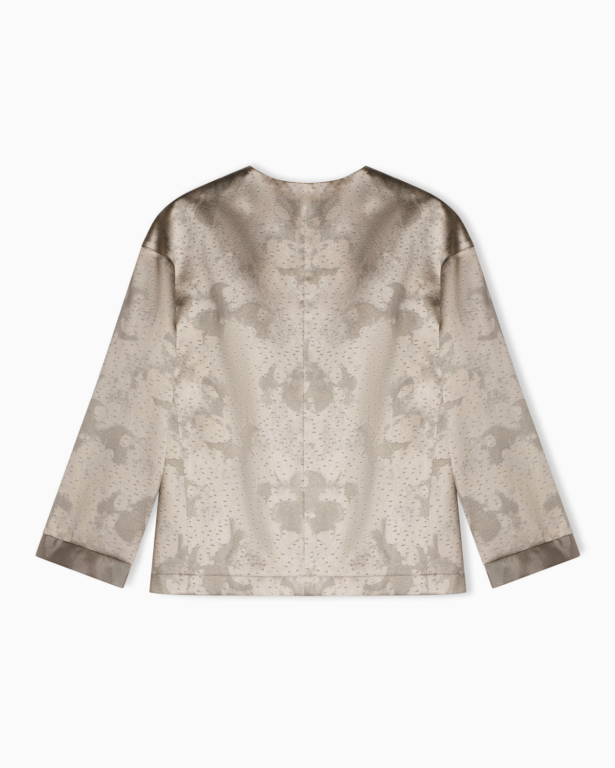camo flower jacquard fabric jacket
