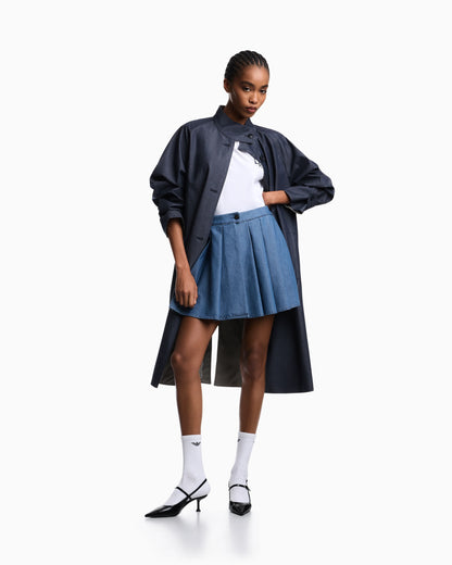 Eagle Club reversible denim trench coat