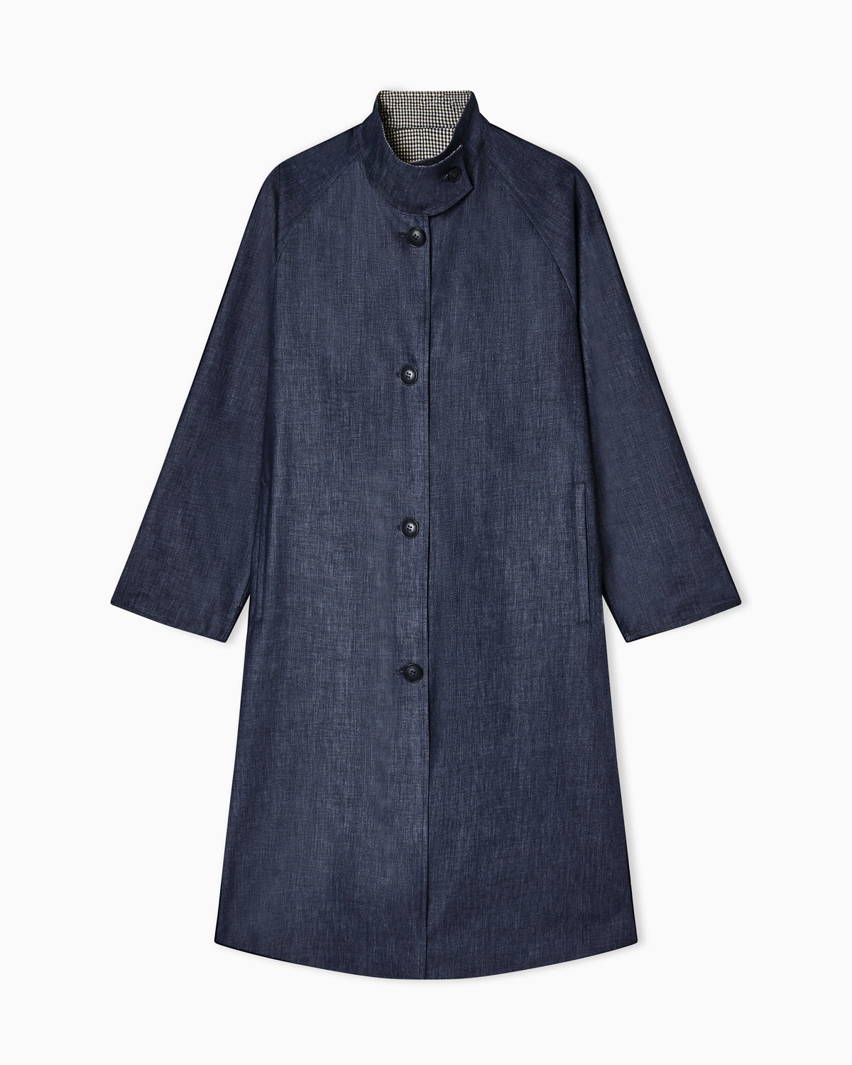 Eagle Club reversible denim trench coat
