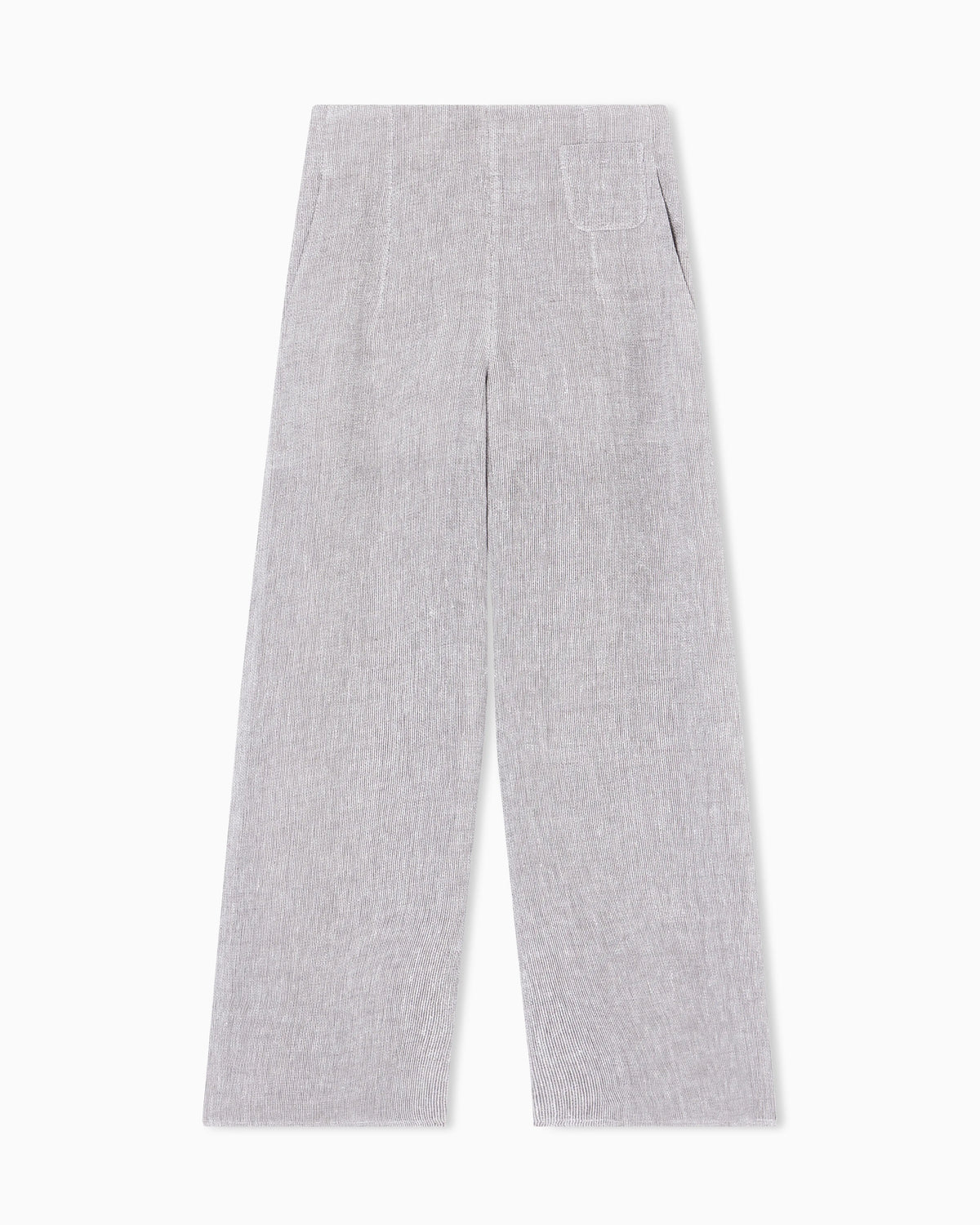 Wide-leg linen gauze trousers