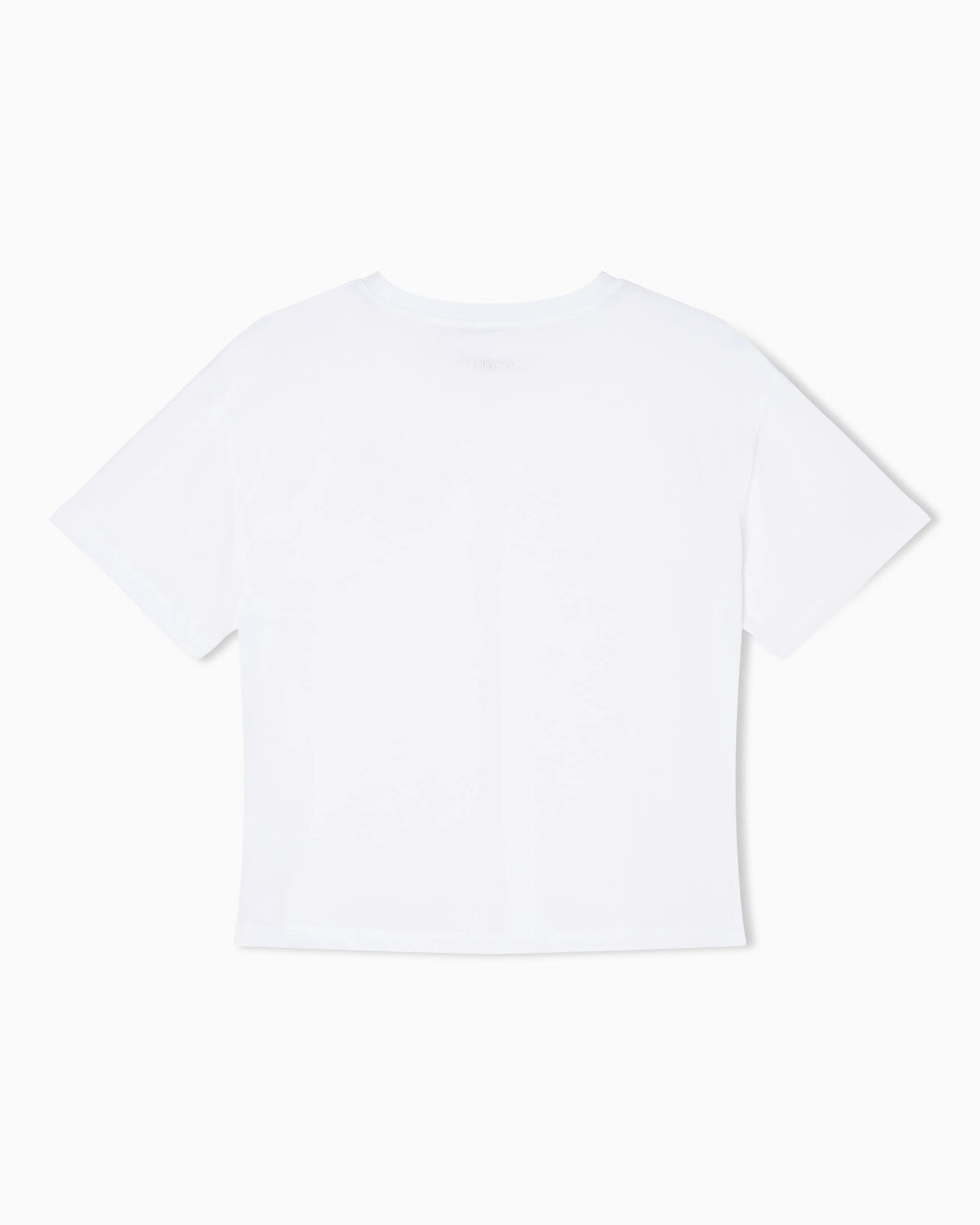 Organic jersey T-shirt with logo stamp