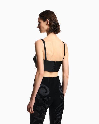 Liquid velvet top with heart