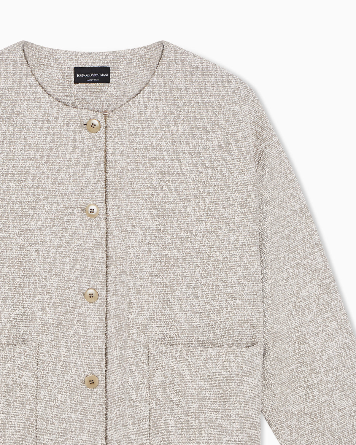 Bouclé jacquard jersey jacket