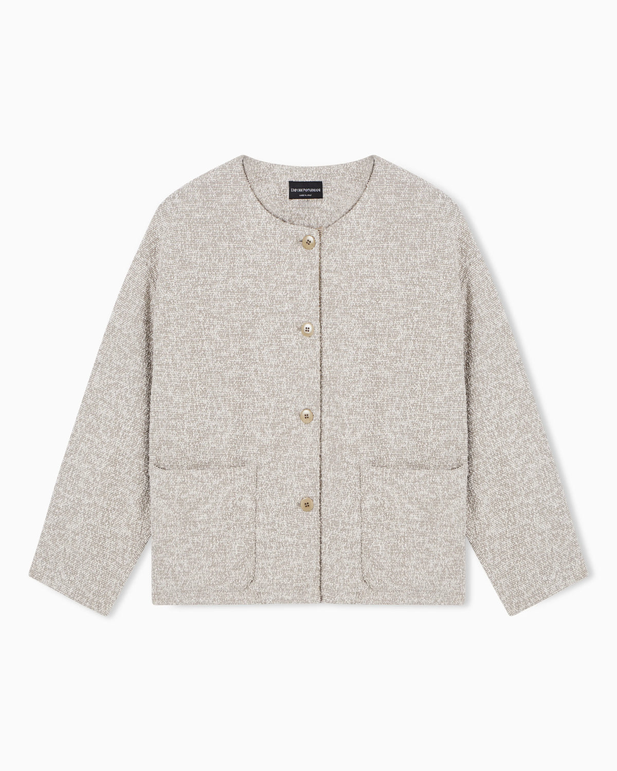 Bouclé jacquard jersey jacket