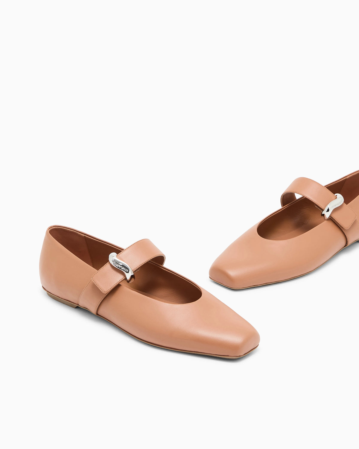 Nappa-leather ballerinas