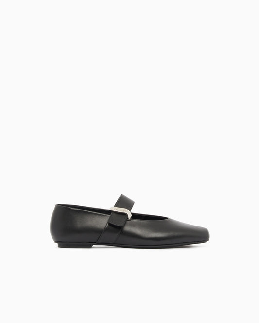 Nappa-leather ballerinas