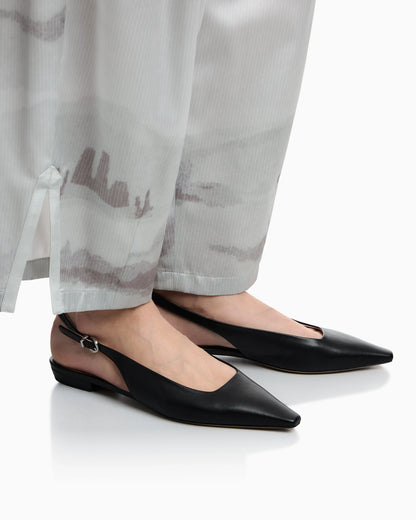 Ballet flat in nappa leather