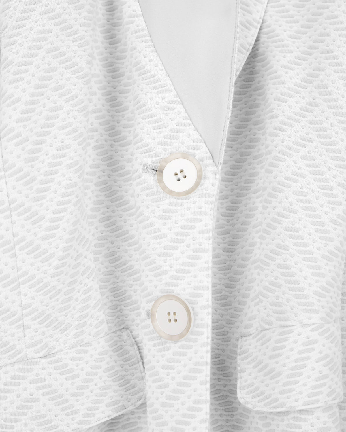 Slim-fit blazer in chevron jacquard jersey with flap pockets