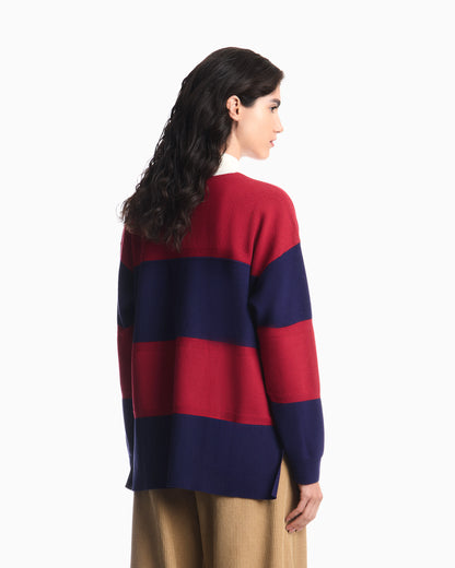 Boteh Capsule Collection polo-collar jumper