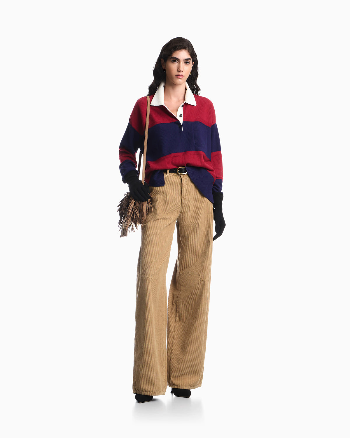Boteh Capsule Collection polo-collar jumper
