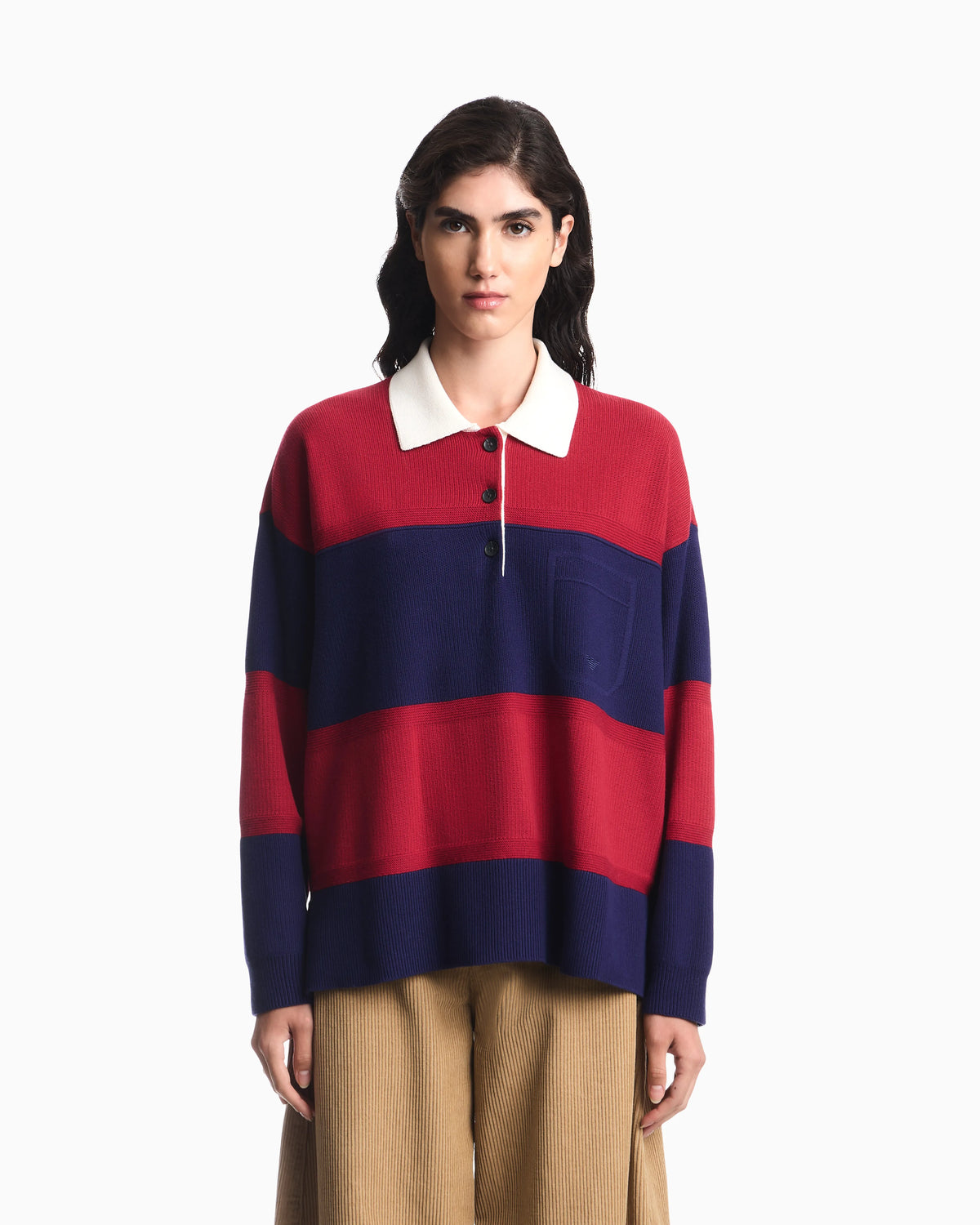 Boteh Capsule Collection polo-collar jumper