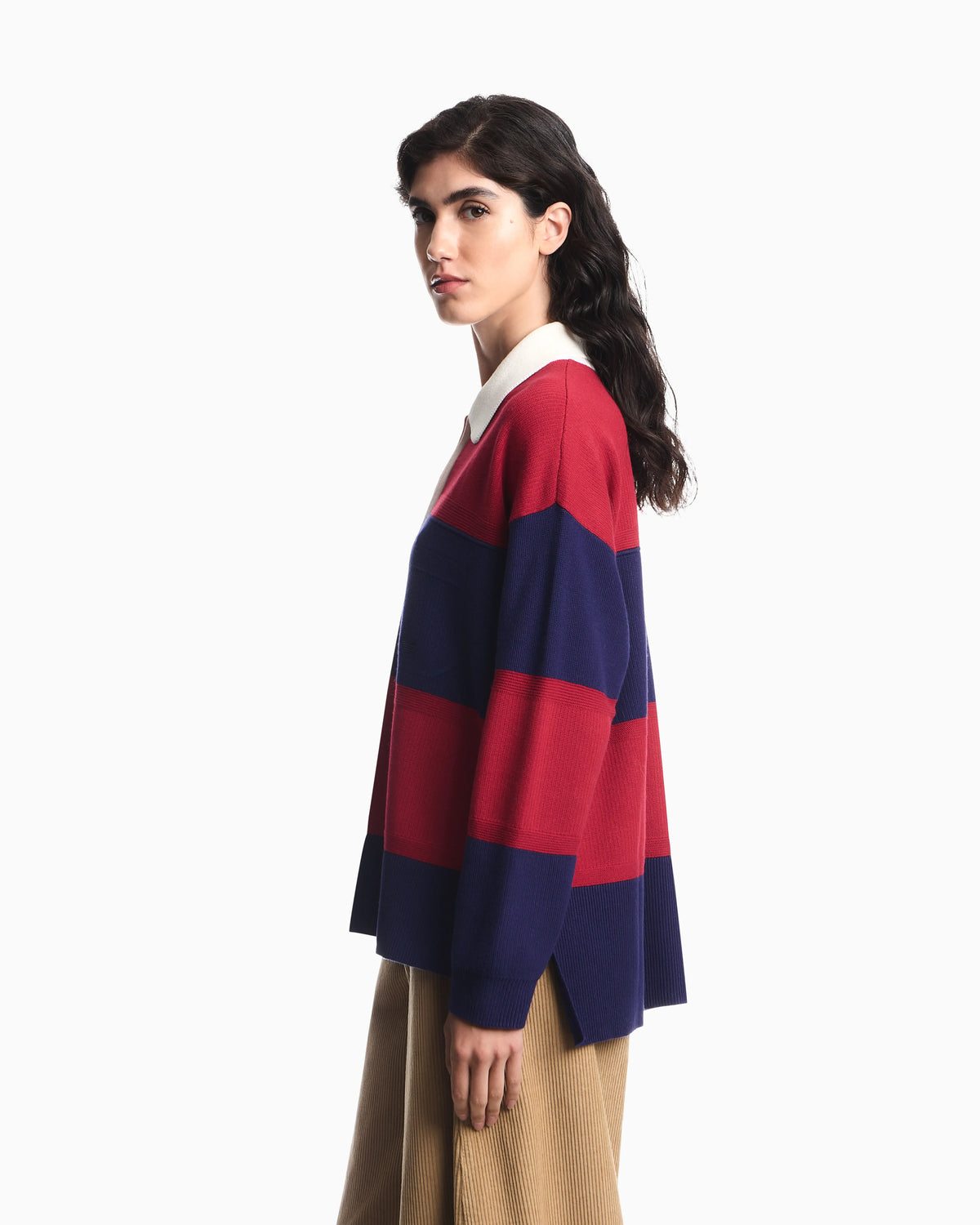 Boteh Capsule Collection polo-collar jumper