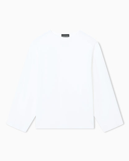 Link-stitch knit jumper