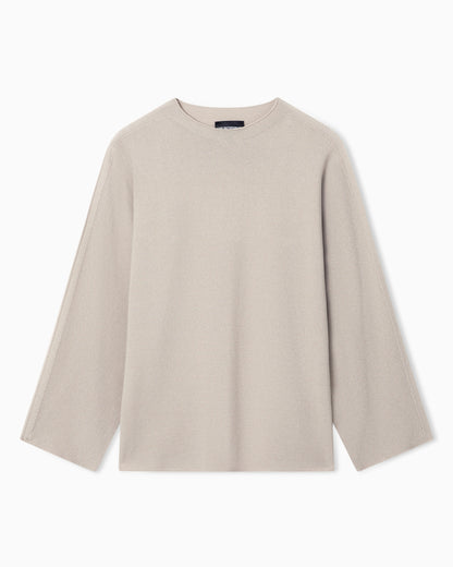 Link-stitch knit jumper
