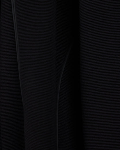 Slim fit ottoman jersey blazer with round neck and front zip