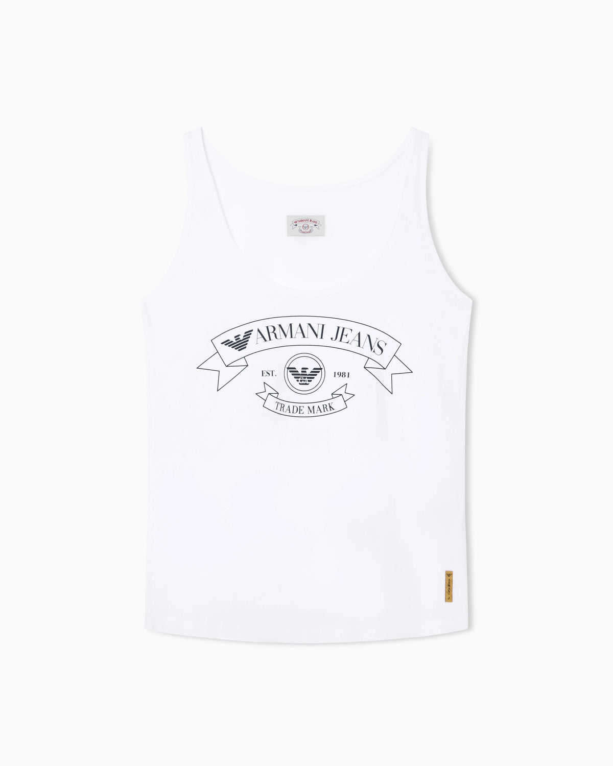 Armani Jeans printed jersey tank top