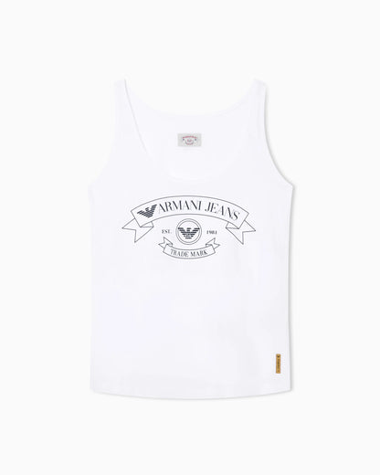 Armani Jeans printed jersey tank top