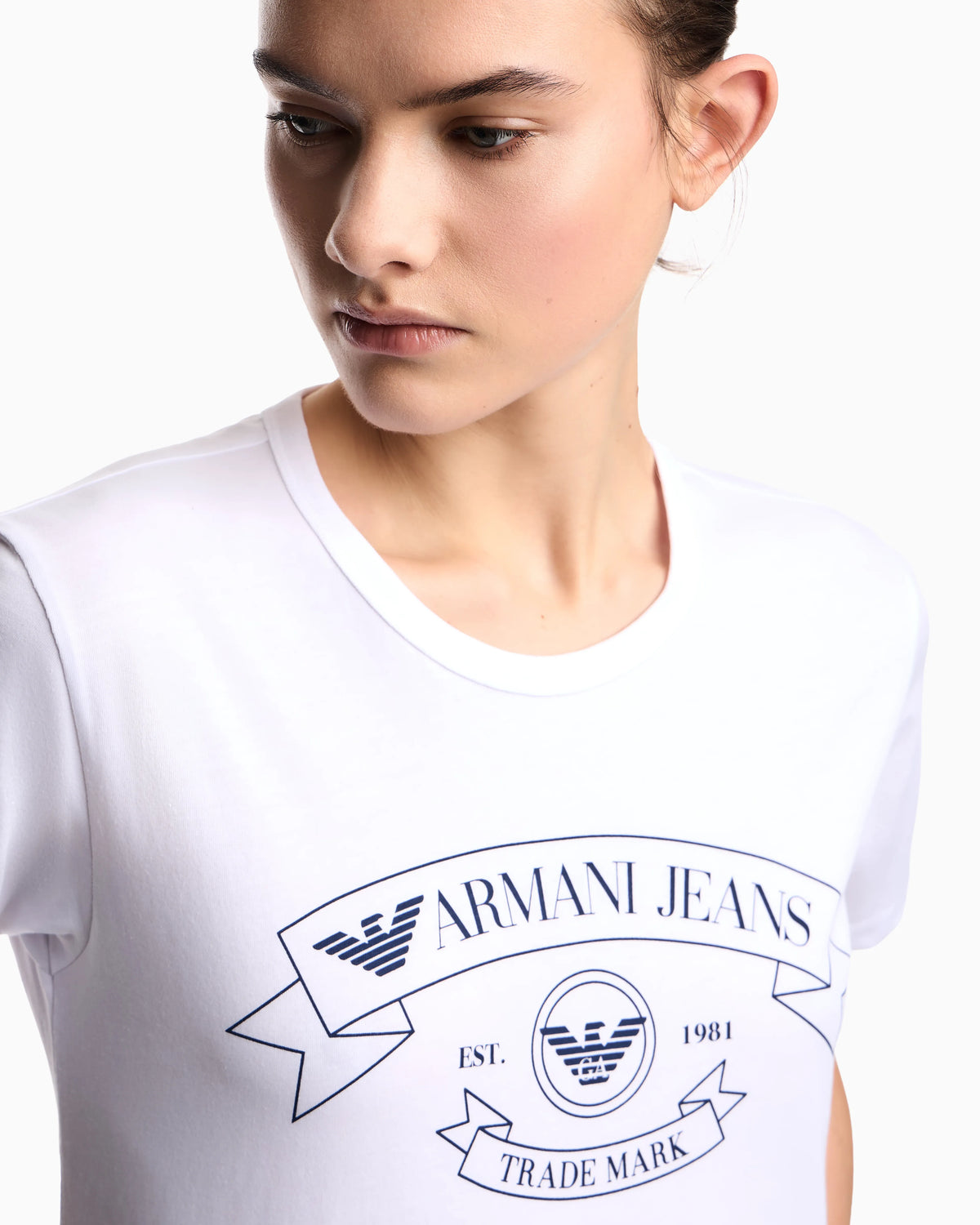 Armani Jeans jersey T-shirt with print