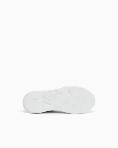 Smooth leather sneakers Icon with a thick textured sole
