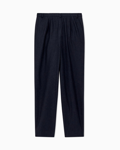 Pinstripe wool blend pants Signature Capsule
