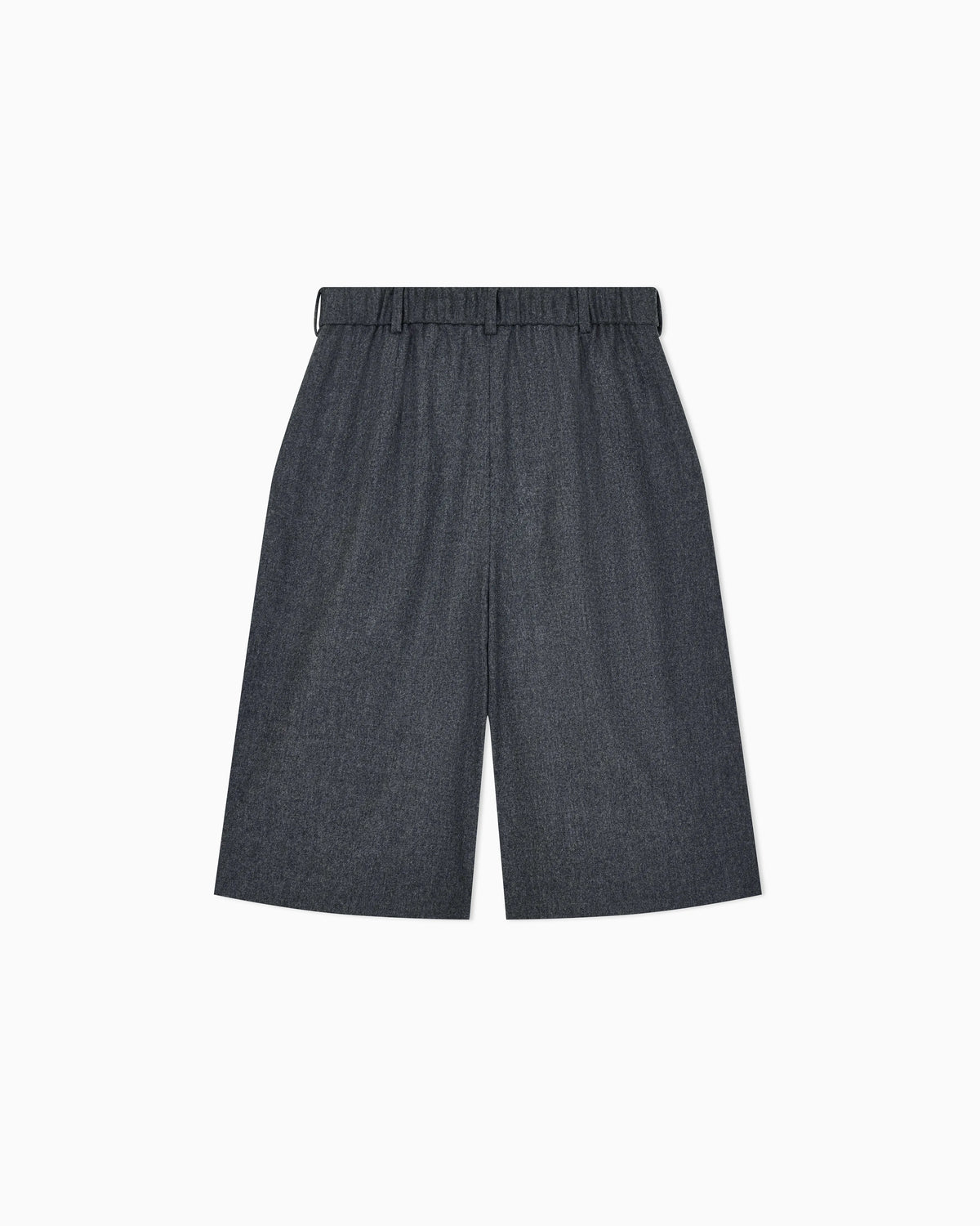 Wool flannel pleated bermuda shorts Signature Capsule