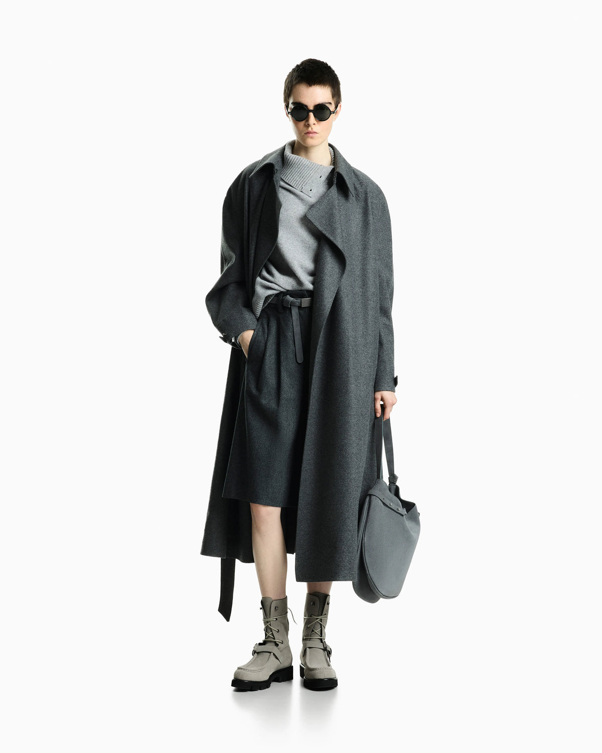 Water-repellent flannel-coated coat Signature Capsule