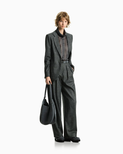 Pleated check flannel pants Signature Capsule