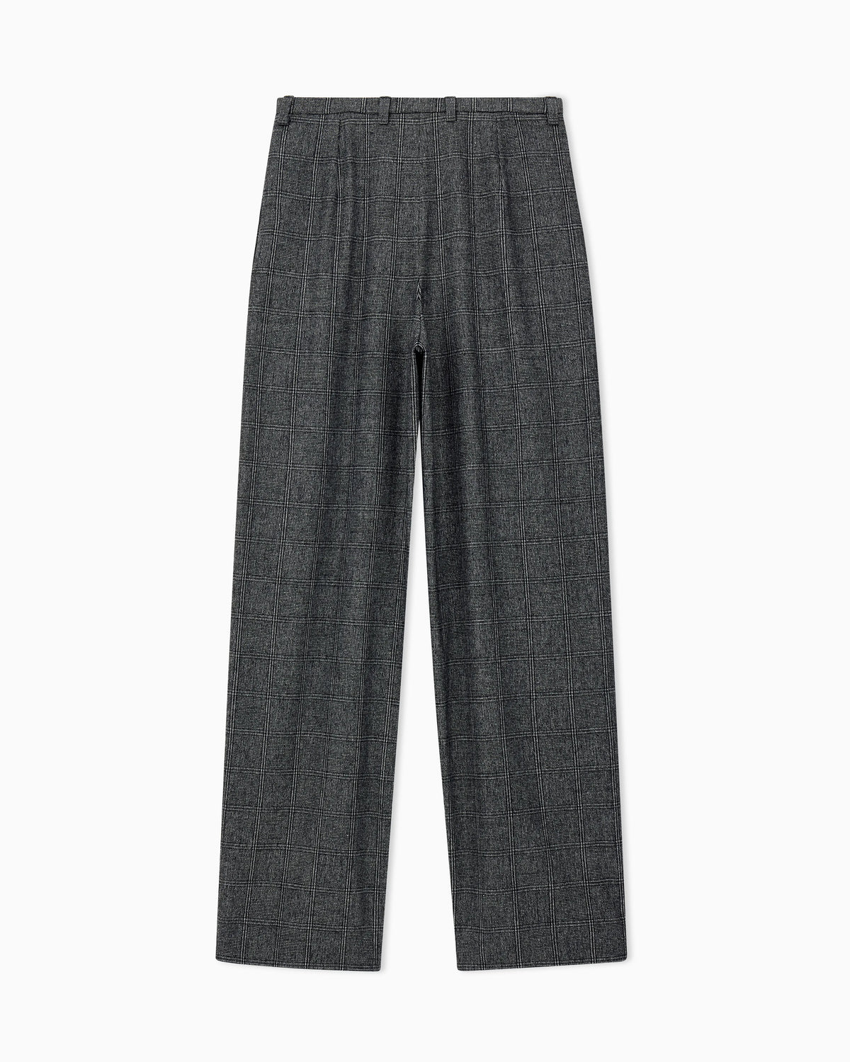 Pleated check flannel pants Signature Capsule