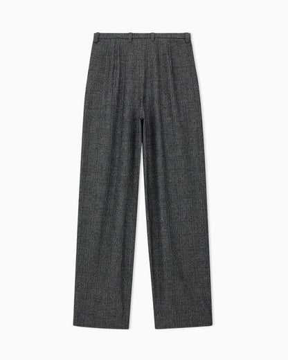 Pleated check flannel pants Signature Capsule
