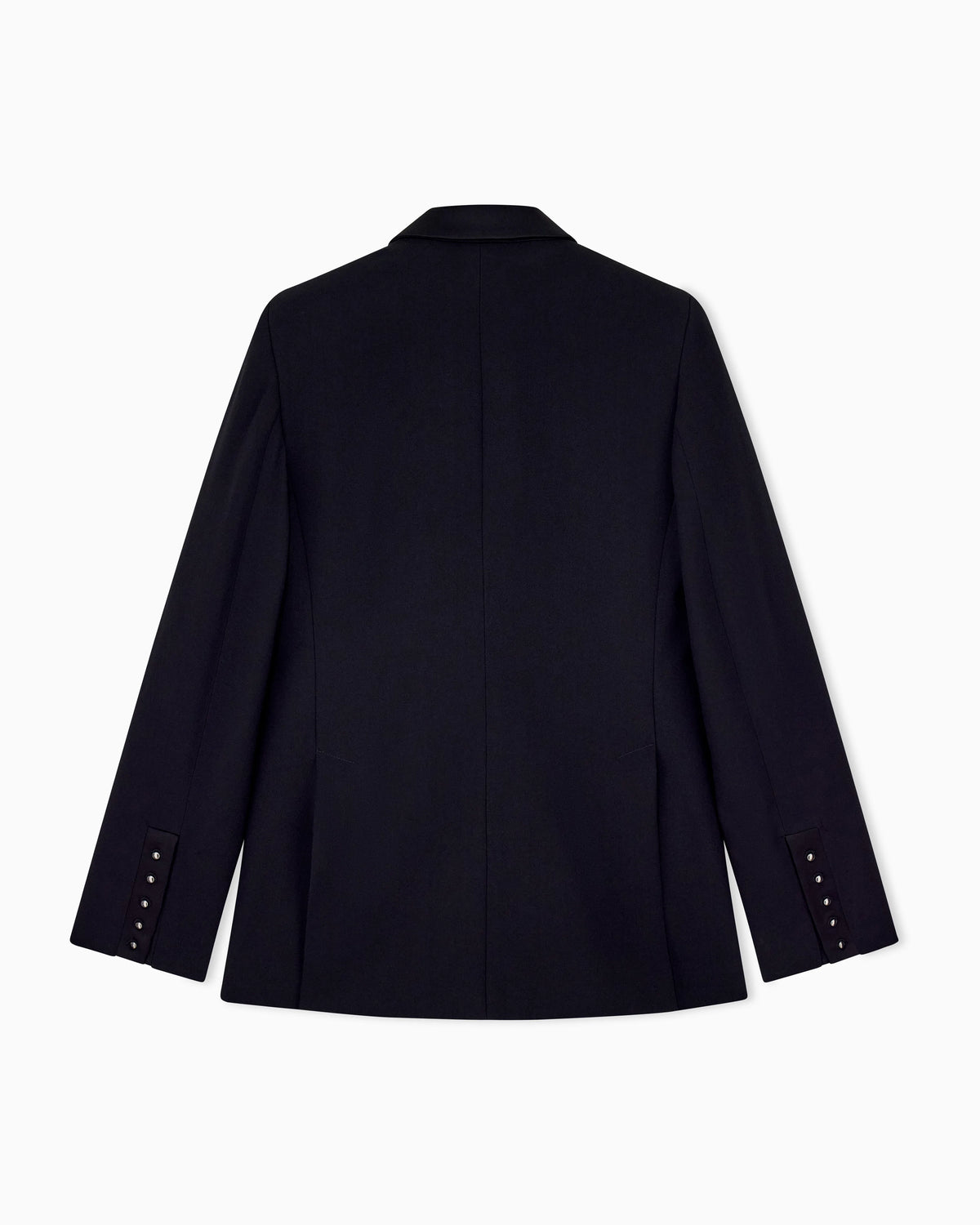 Blazer in enver satin with buttoned cuffs